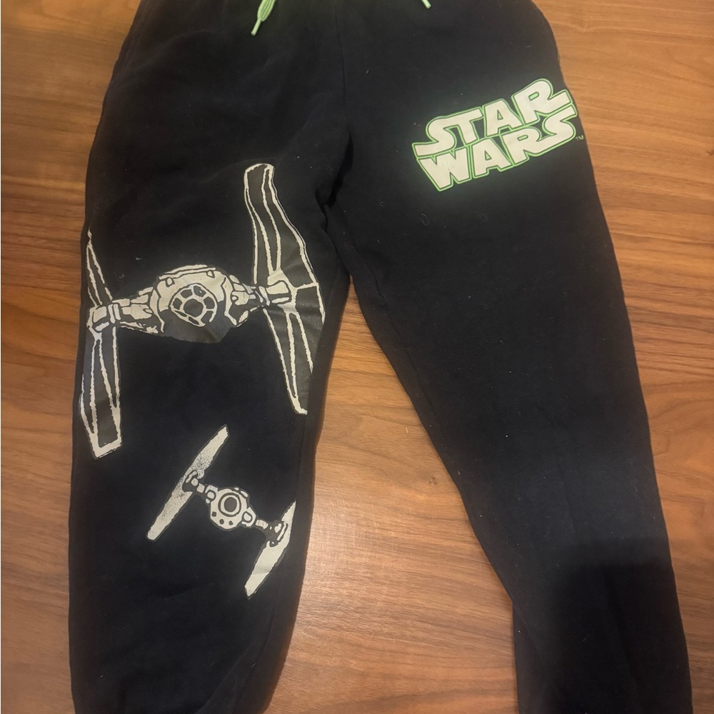 Star Wars Black and Green Kids Sweatpants